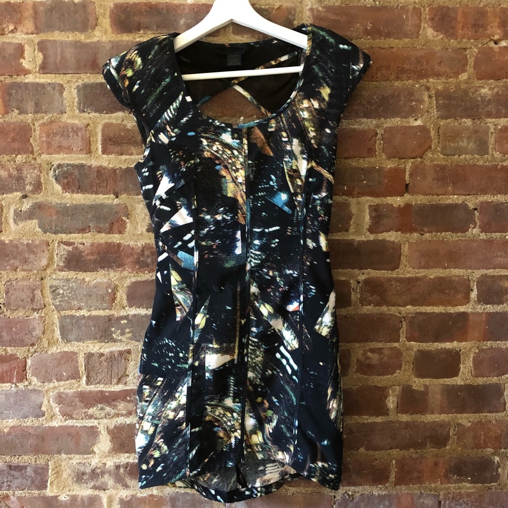 Constellation Print Mini Dress